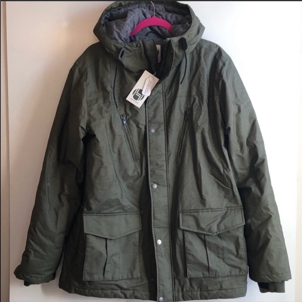 Hoodlamb Technical Windbreaker Hemp Tailor Jacket Heather Green Size Small